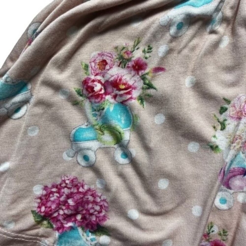 Posh Peanut Polka Dot Floral Roller Skate Tunic/Dress Size 18-24 Months - Picture 4 of 5